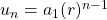 u_{n}=a_{1}(r)^{n-1}